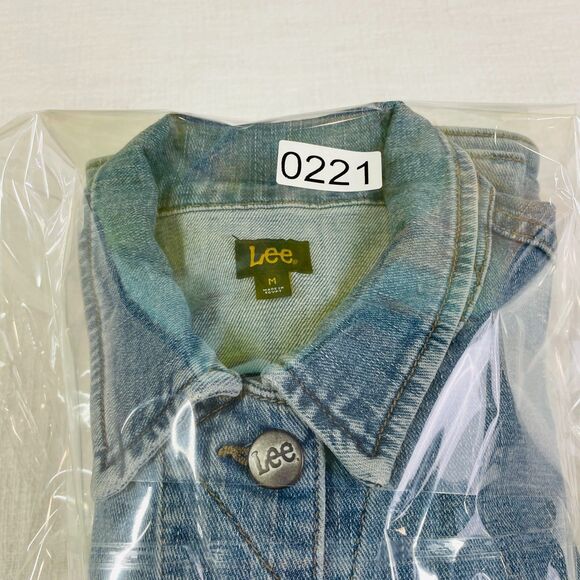New Lee Denim Jean Jacket Medium Light Wash Jean Jacket Lee Legendary Rider Med - Picture 15 of 15